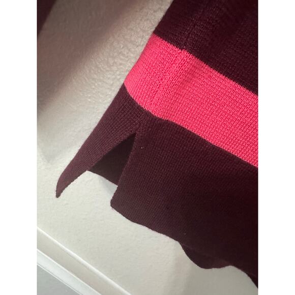 Talbots Wool Blend V-Neck Collared Long Sleeve Sweater Size Medium - Picture 5 of 6